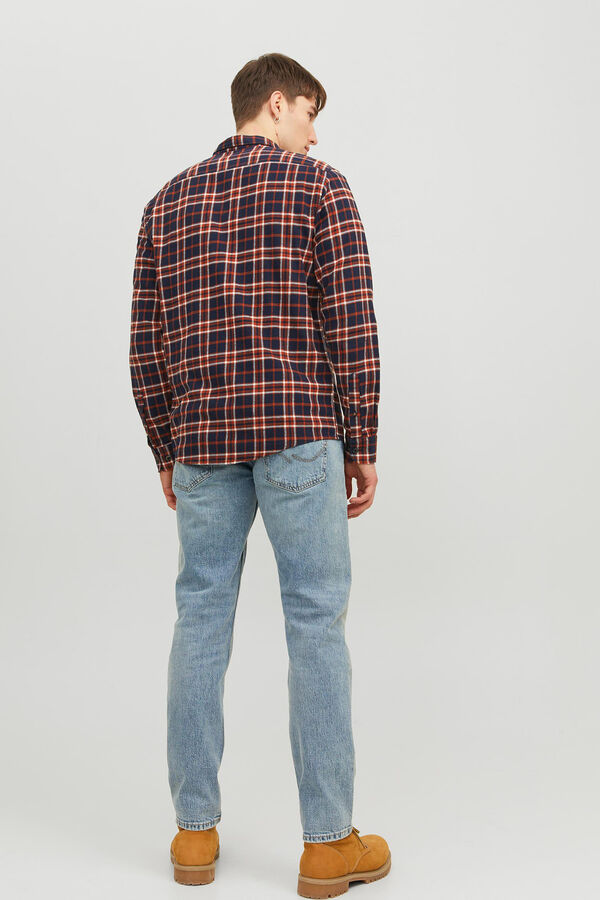 Jack & Jones Camisa de quadrados slim fit vermelho