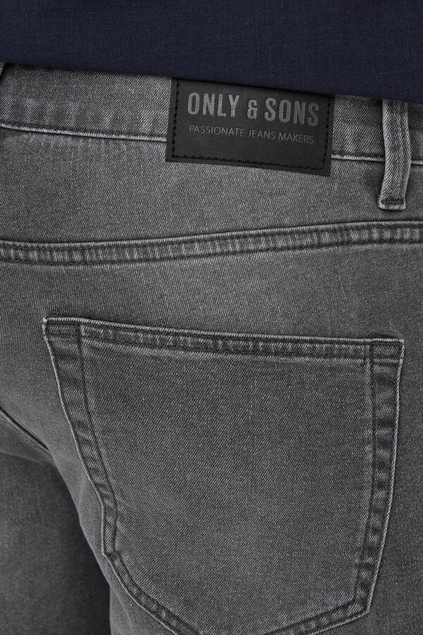 Only & Sons Denim f&uuml;r Herren in regular fit. cinzento