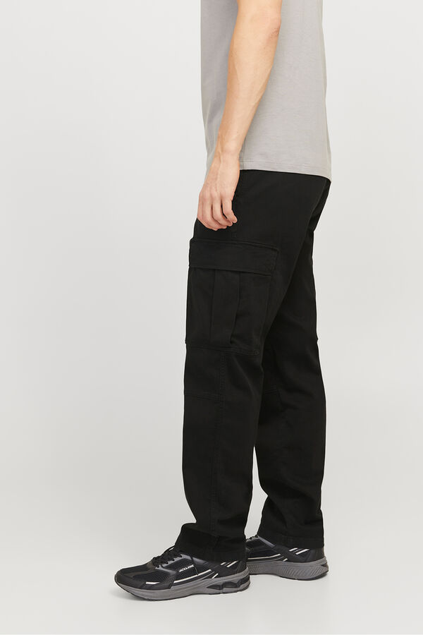 Jack & Jones Pantal&oacute;n cargo relaxed fit negro