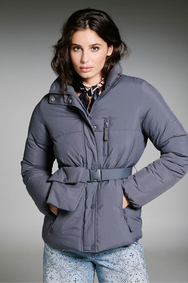 Only Casaco acolchoada  azul