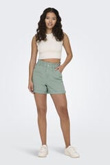 JDY Short mom fit verde