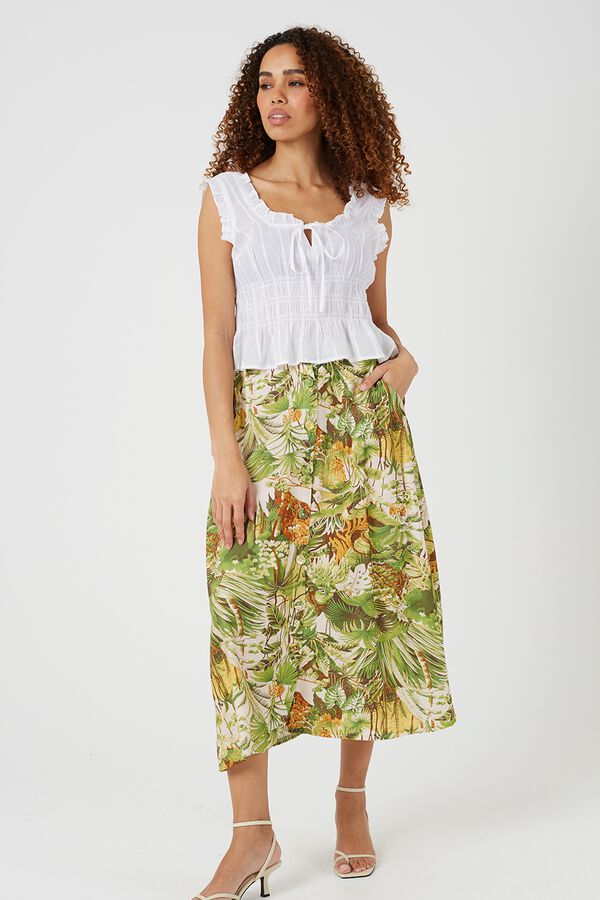 Brave Soul Falda larga estampada estampado