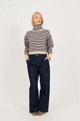 Brave Soul Jersey de punto a rayas beige