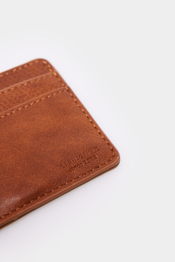 Springfield Tarjetero efecto piel nude