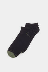 Springfield Meia soquete com biqueira de contraste azul