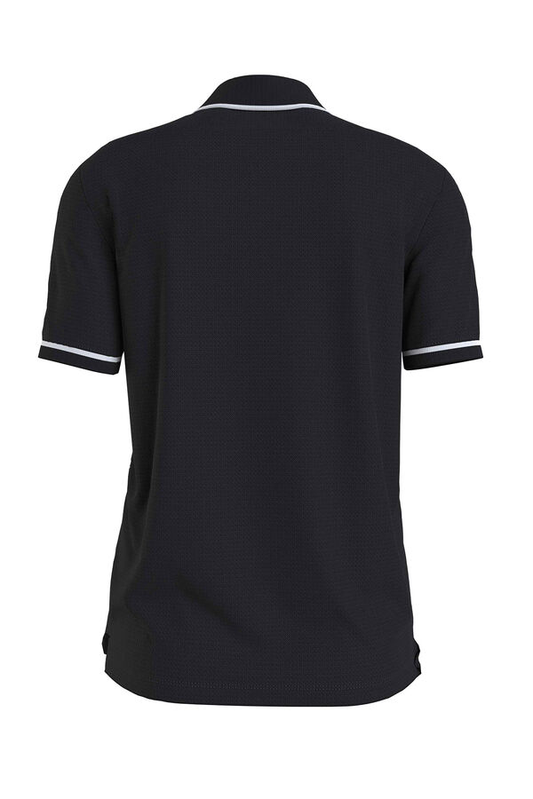 CK Jeans Polo manga curta de homem preto
