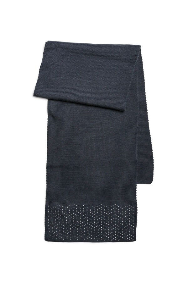 Pieces malha de malha com strass azul