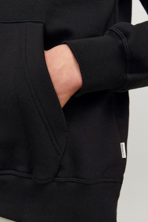 Jack & Jones Moletom com logo e Sweatshirt regular preto