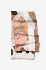 Tiffosi Len&ccedil;o retangular estampado rosa