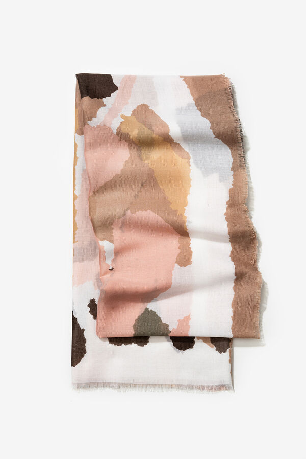 Tiffosi Len&ccedil;o retangular estampado rosa