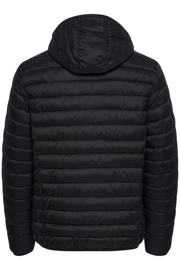 Blend PLUS Jaqueta puffer com capuz preto