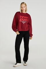Jack & Jones Sudadera regular fit burdeos