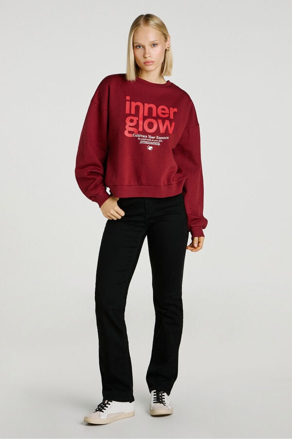 Jack & Jones Sudadera regular fit burdeos