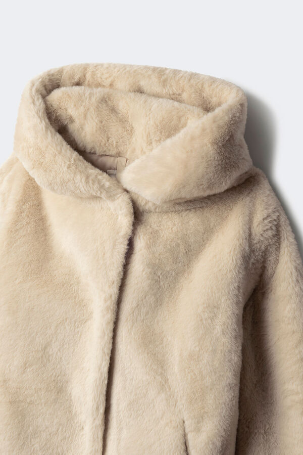 Springfield Kids Abrigo de pelo ni&ntilde;a beige