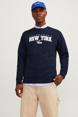 Jack & Jones Sweatshirt padr&atilde;o azul
