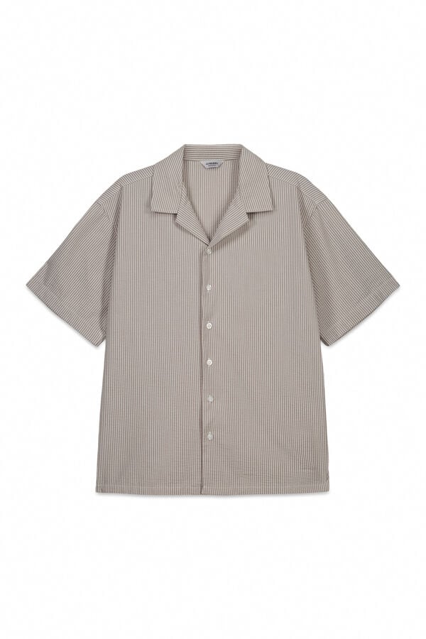 JJ REBEL Camisa relaxed fit cinzento