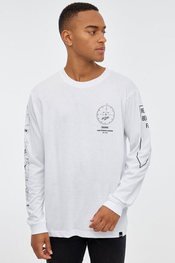 Inside Camiseta com estampa de b&uacute;ssola branco