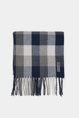 Springfield Cachecol maxi xadrez cinza e azul cinzento