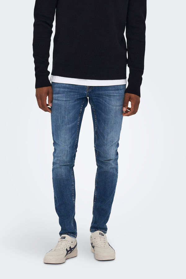 Only & Sons Herrenjeans im Skinny-Fit. azul