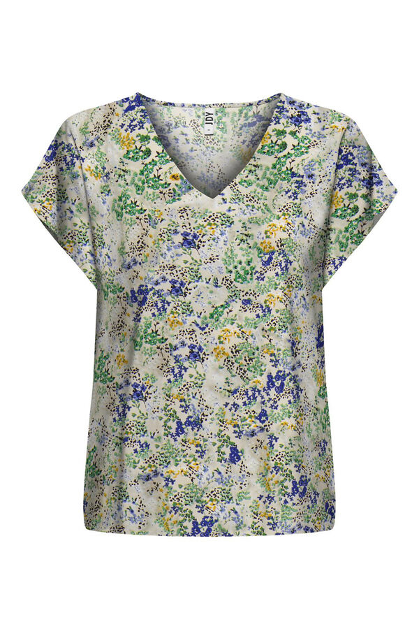 JDY Top decote bico branco