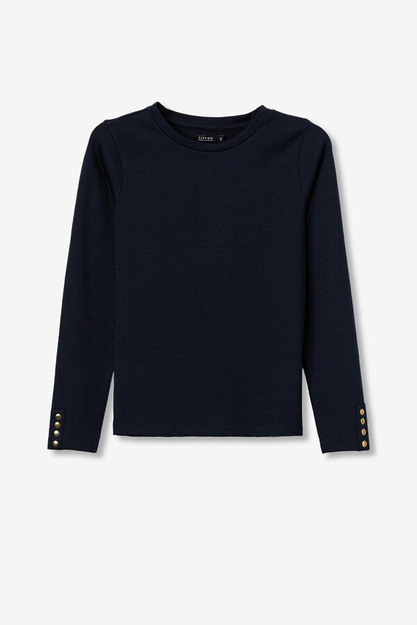 Tiffosi Camiseta de manga larga azul