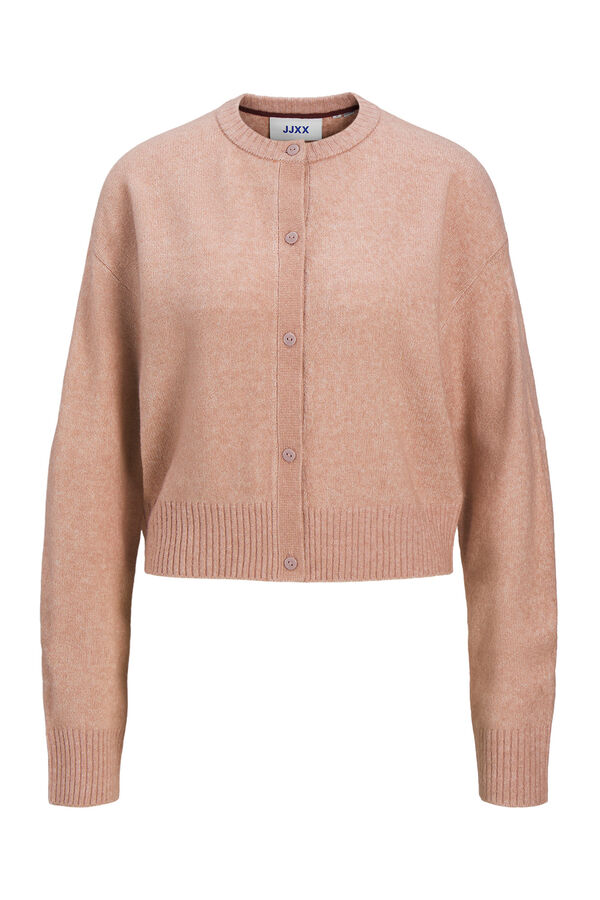 Jack & Jones Cardigan de malha com bot&otilde;es rosa