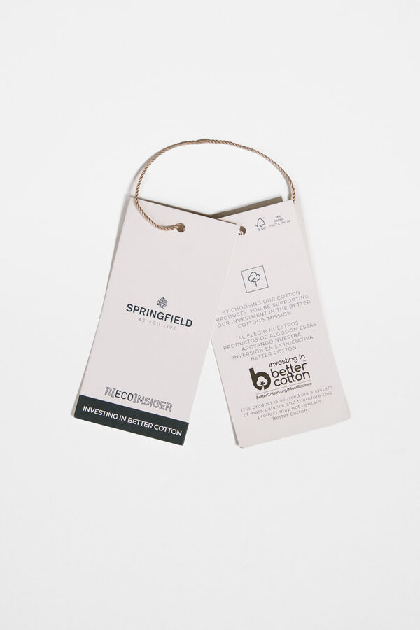 Springfield Camisa aos quadrados branco