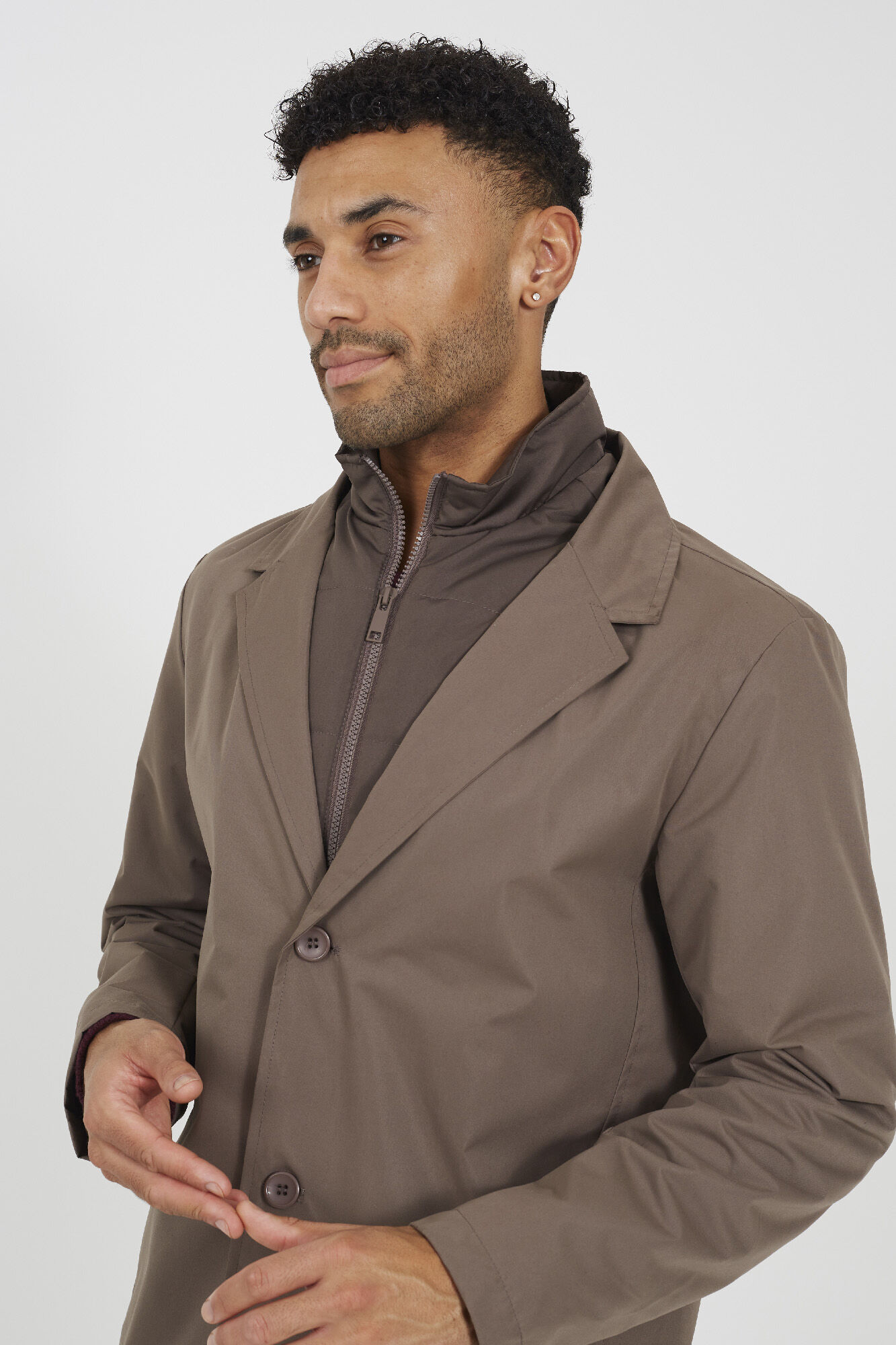 Brave Soul Abrigo con doble capa