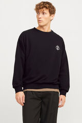 Jack & Jones Sudadera relaxed fit negro
