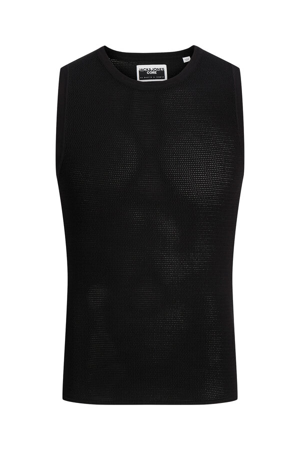 Jack & Jones Top de punto sin mangas negro