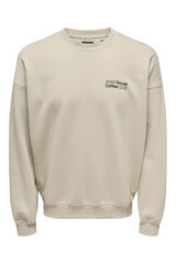 Only & Sons Sweatshirt com gola redonda cinzento