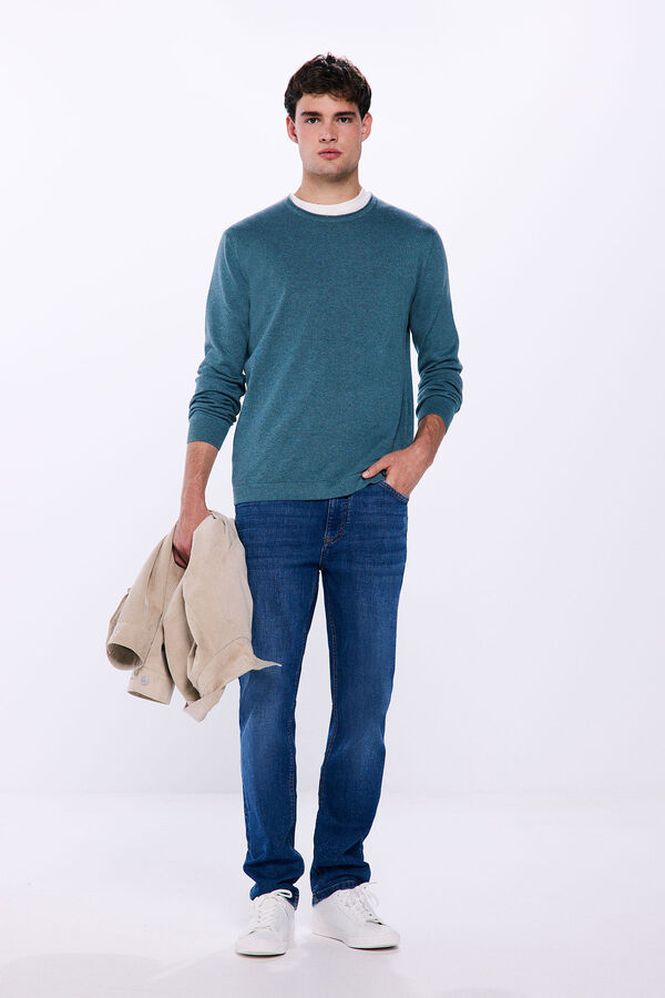 Springfield Camisola b&aacute;sica azul