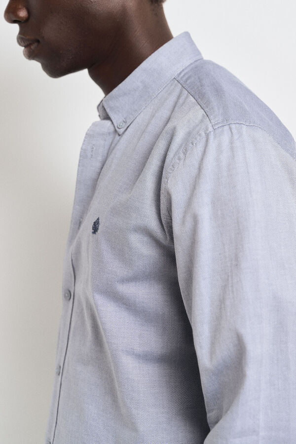 Springfield Camisa estructura bicolor azul