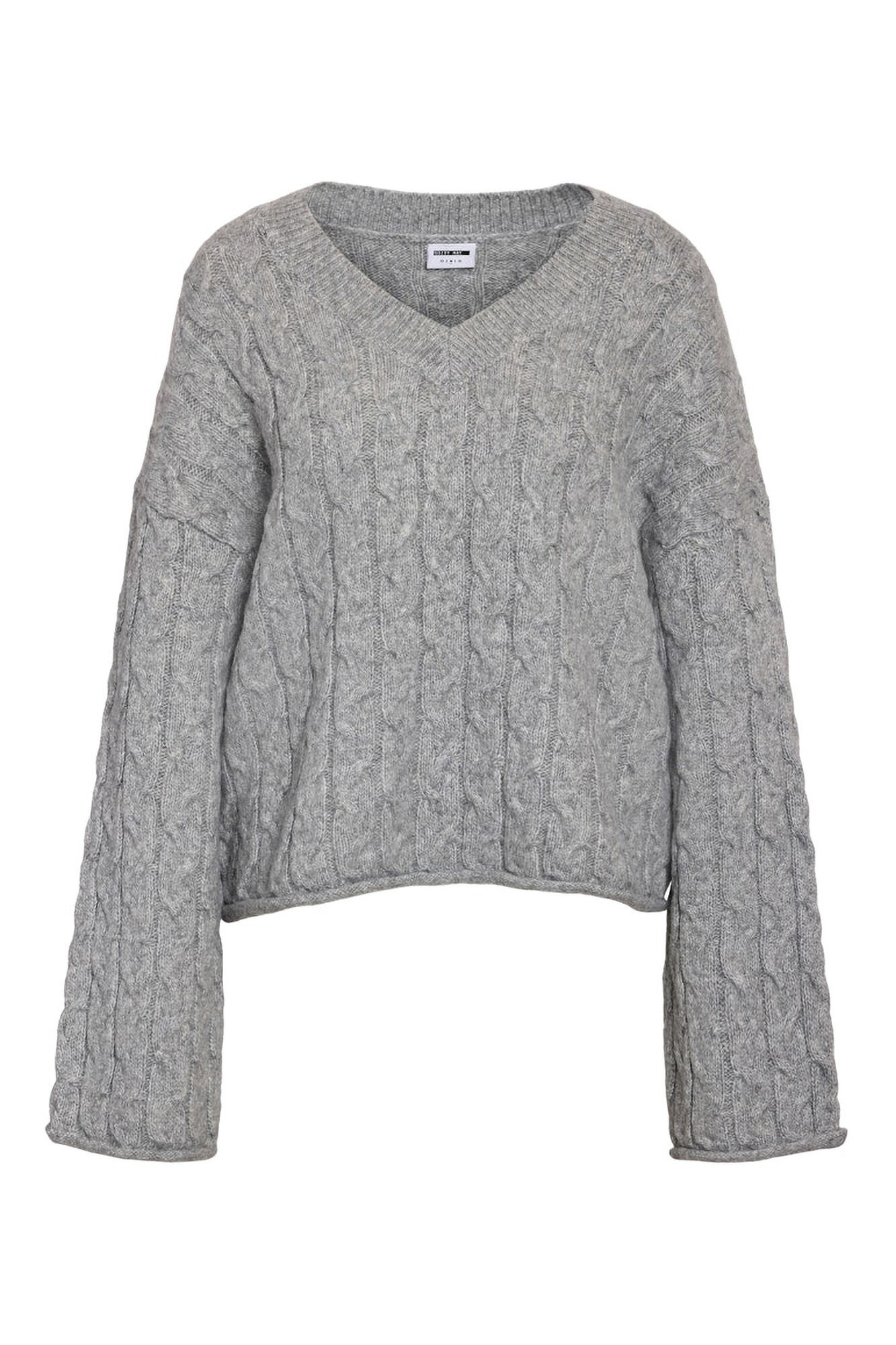 Noisy May Su&eacute;ter de malha com gola em bico