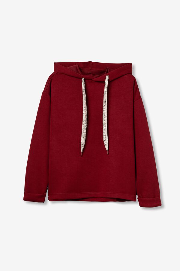 Tiffosi Sweatshirt com capuz vermelho