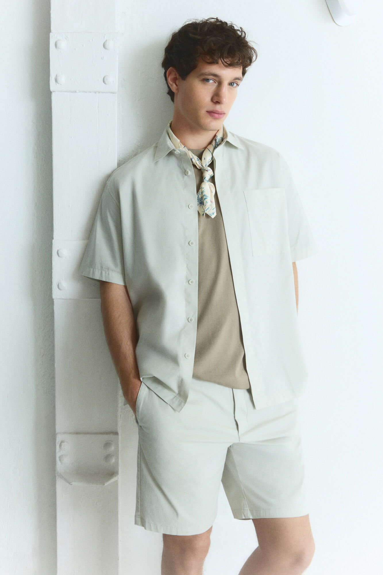 Springfield Camisa manga corta popelin