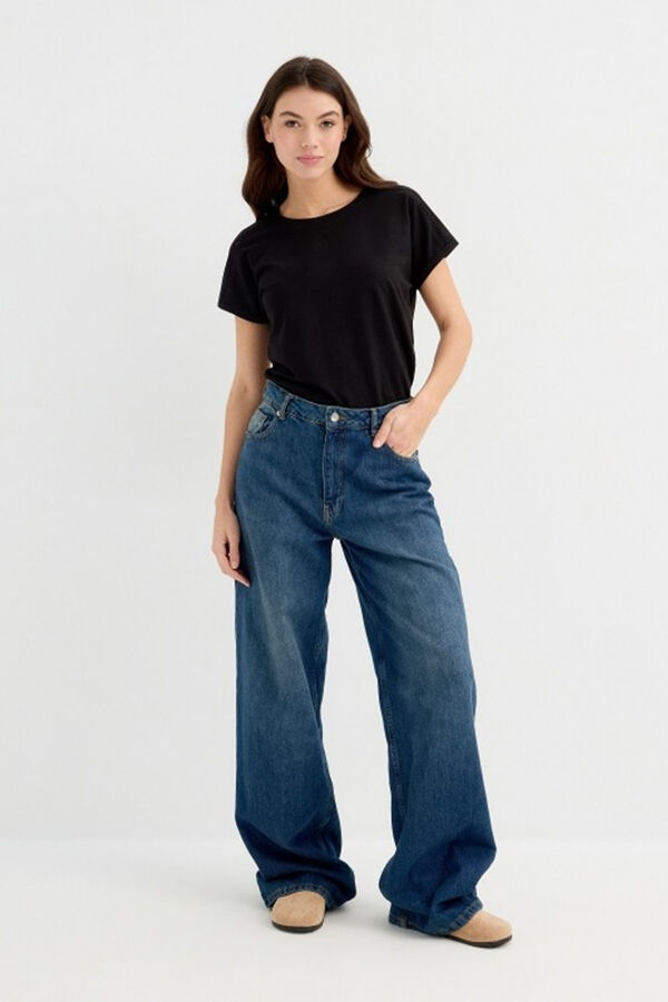 Inside Camiseta sem mangas com apliques preto