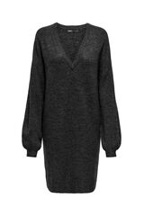 Only Vestido de malha cinzento