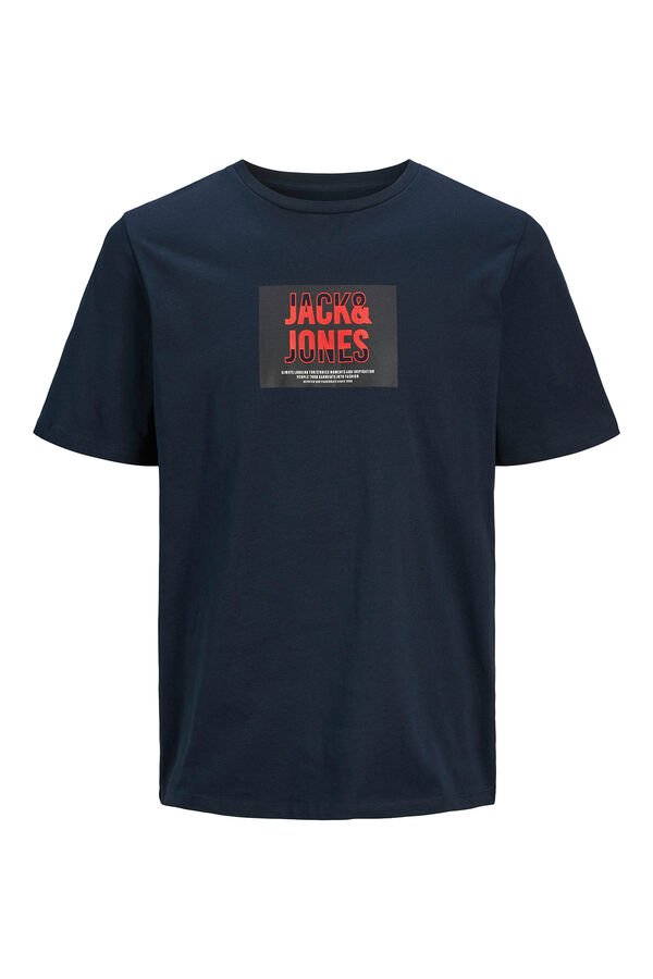 Jack & Jones PLUS Pacote x3 camisetas de ajuste padr&atilde;o azul