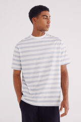 Springfield Camisola microrriscas azul