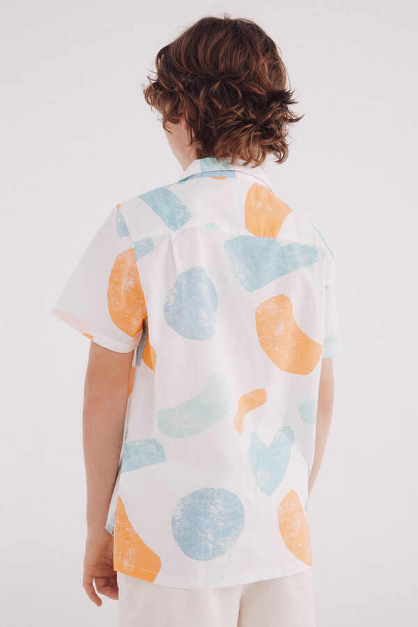 Springfield Kids Camisa de manga curta para menino bege