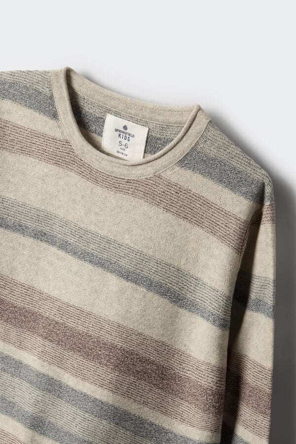 Springfield Kids Su&eacute;ter torcido para menino cinzento