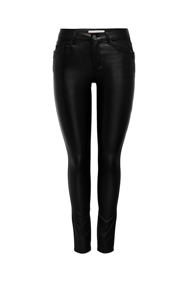 Springfield Calças skinny enceradas preto