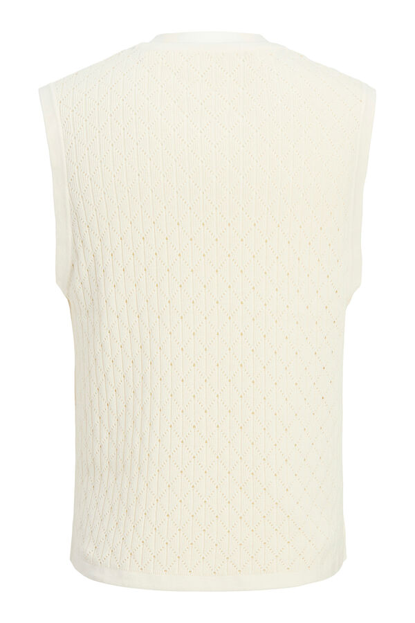 Jack & Jones Camiseta tank tejida blanco