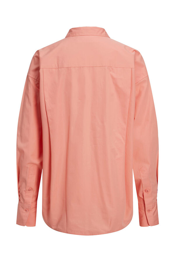 Jack & Jones Camisa de manga larga de popelin rosa