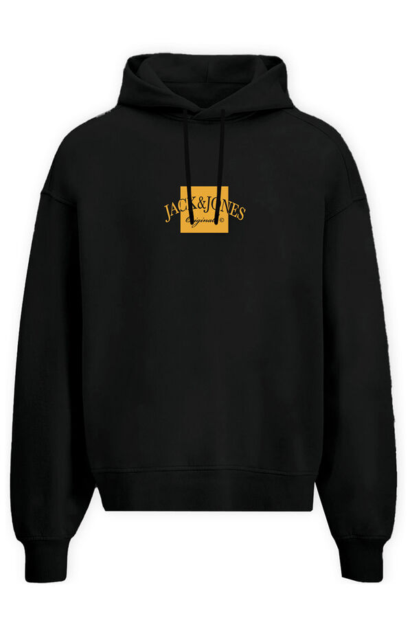 Jack & Jones Sudadera regular fit capucha negro