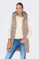 JDY Chaleco acolchado beige