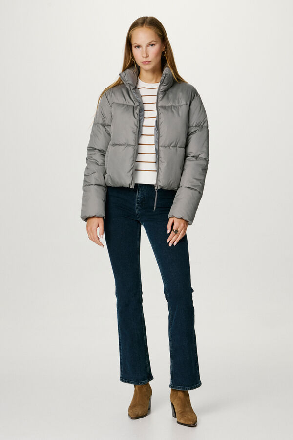 Jack & Jones Chaqueta corta acolchada gris