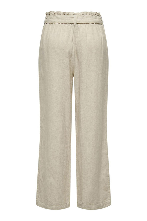 JDY Pantal&oacute;n largo de lino gris