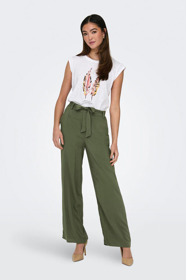 Only Cal&ccedil;as palazzo Caqui escuro